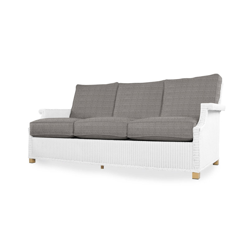 Hamptons Outdoor 3 - Seat Patio Sofa, Cottage Pepper, White
