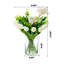 Arrangement floral mélangé dans un vase