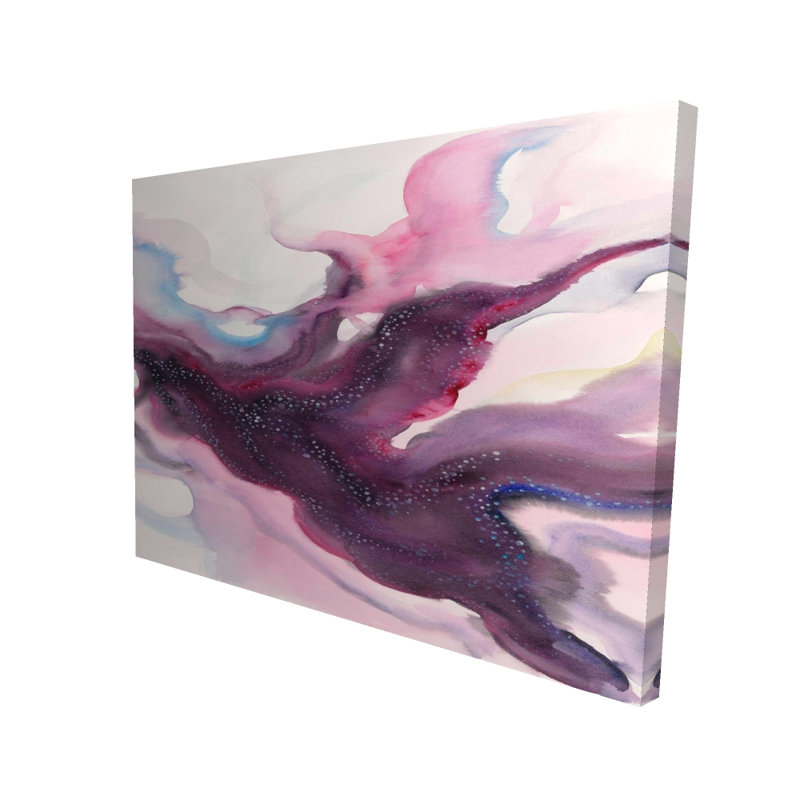 Milky Way - Purple Illustrative Canvas for Home Decor