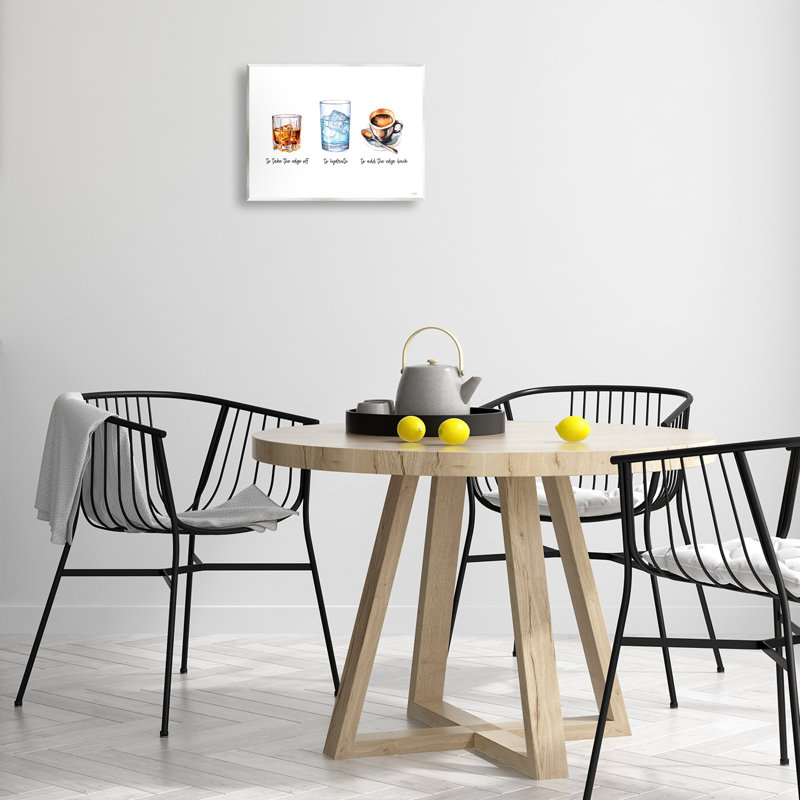  Drôle de whisky et café, art mural par Lux + Me Designs