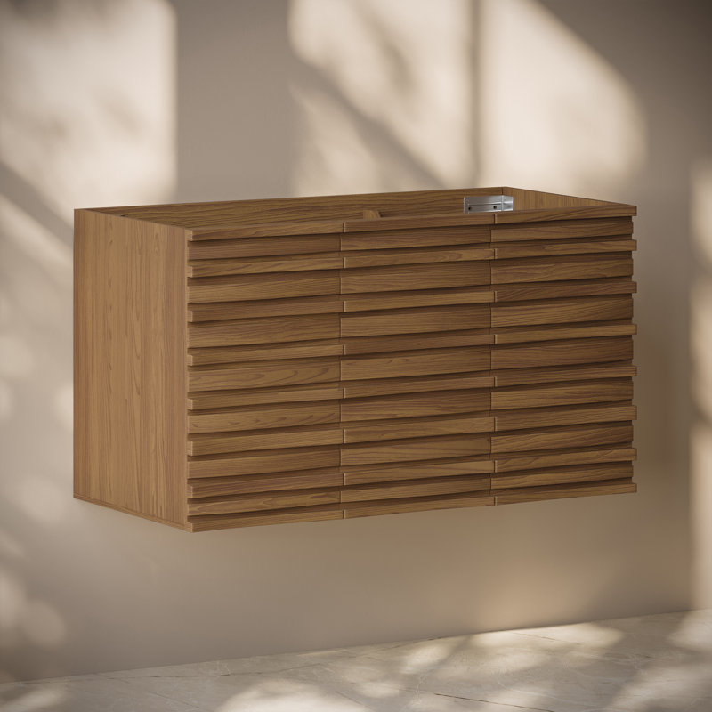 Armoire de salle de bain murale sans comptoir 36 po Cascade, Brun