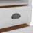 vidaXL Desk White Solid Pine Wood Standard Desk Rectangular Rustic