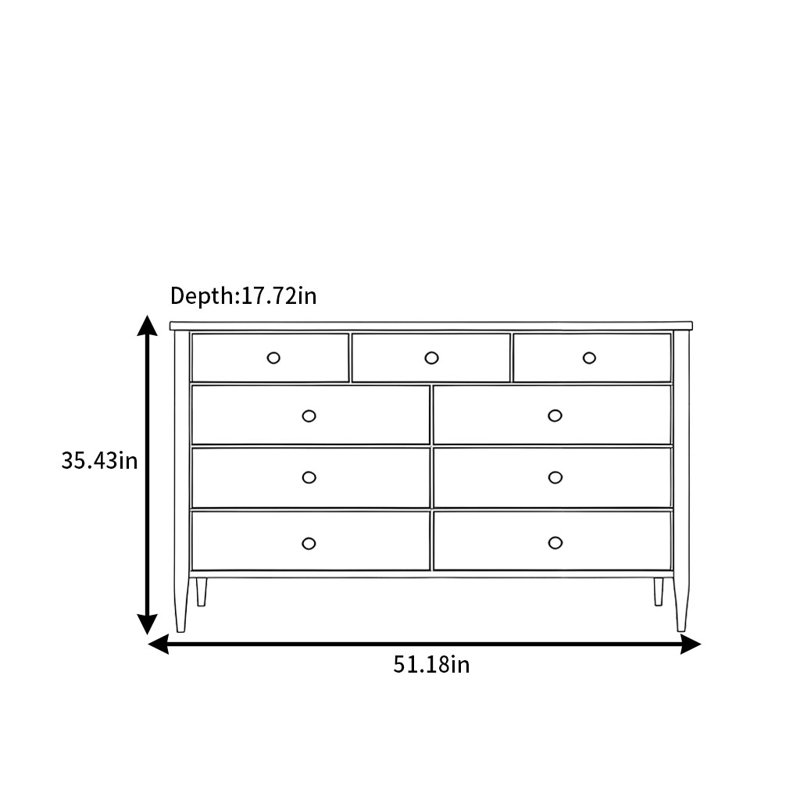 Hartsell, H 35,43 po x l 51,18 po x P 17,72 po