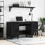 Desk With Shelf 140 X 50 X 75 Cm Engineered Wood-268791322