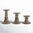 3 Piece Resin Candlestick Set