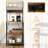 Kitchen Bakers Rack with Power Outlet and USB Charger