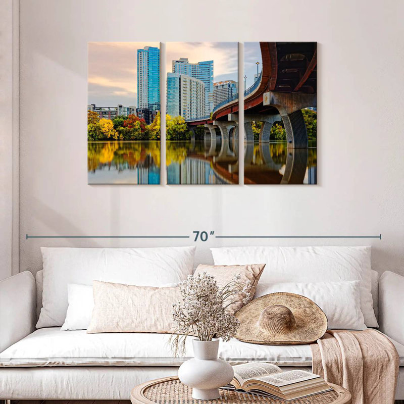 Paysage urbain urbain Sirci Austin, H 28 po x l 45 po