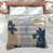 Bleu / Brun clair / Beige