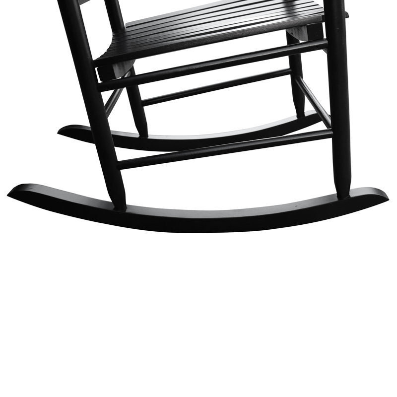 Chaise berçante en bois, Black