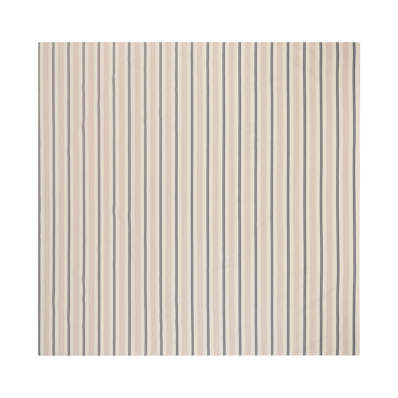 Nappe à rayures crème, bleue et rose French Home, L 119 po x l 71 po