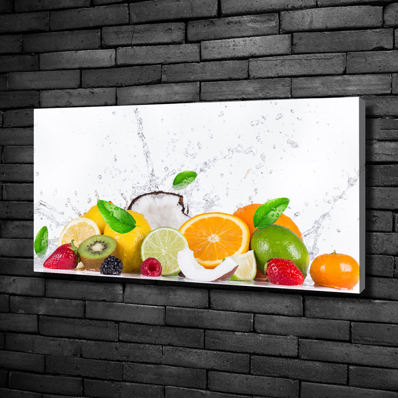 Fruit And Water - No Frame Print on Canvas