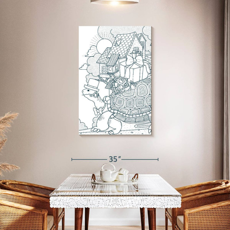 Turtle Express Delivery, 45" H x 30" W