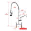Commercial Kitchen Tap with Pull-Out Sprayer