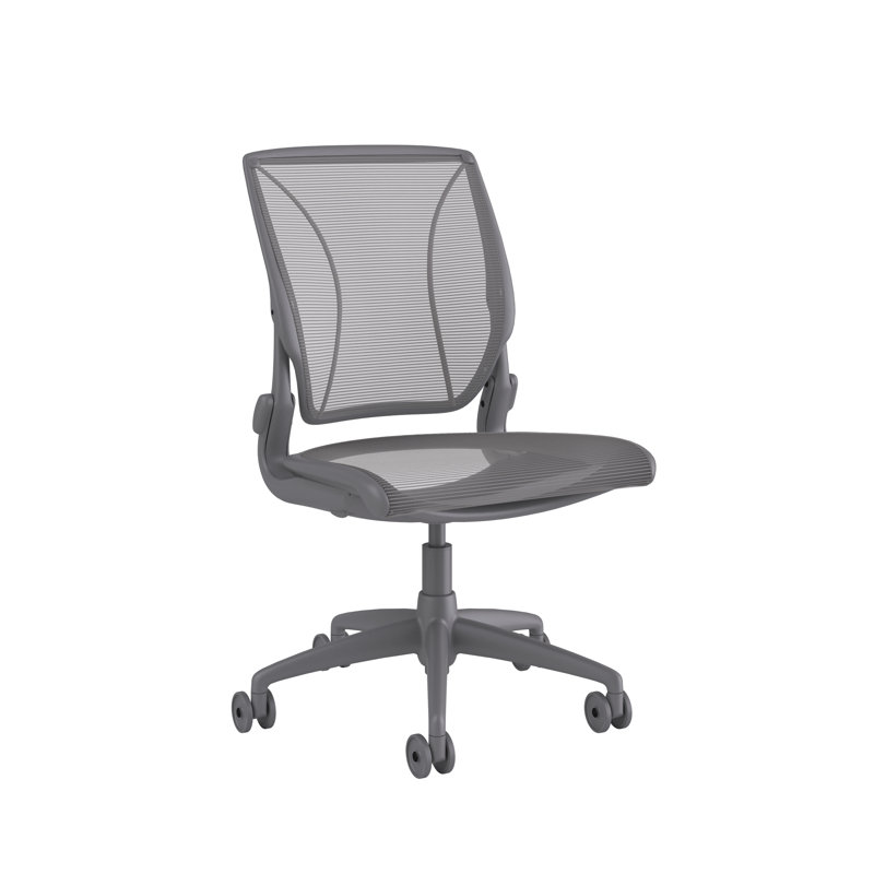 World Mesh Task Chair, Gray, Silver, Adjustable