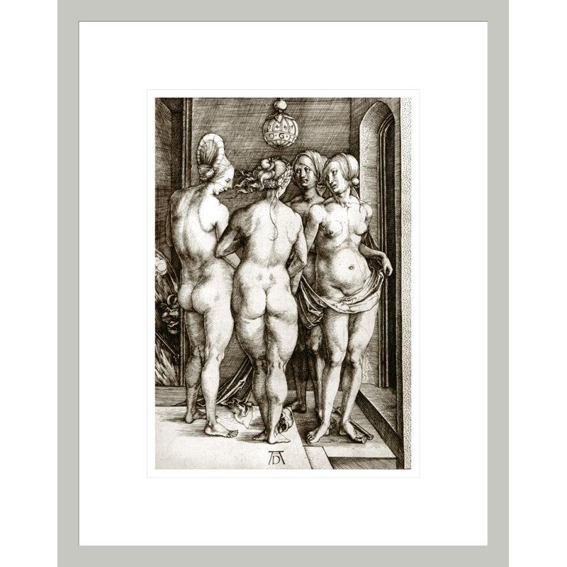 «The Witches» par Albrecht Dürer, impression giclée sur cadre, H 16,75 po x l 13,32 po