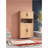 Cabinets with 4 Woven Rattan Doors &amp; Adjustable Shelves - Mid-Century | Beige | Particle Board