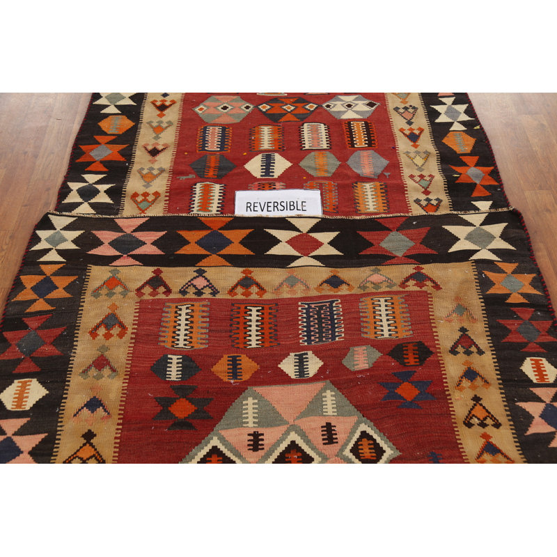 Tapis de couloir traditionnel à motif de légumes 4 x 19