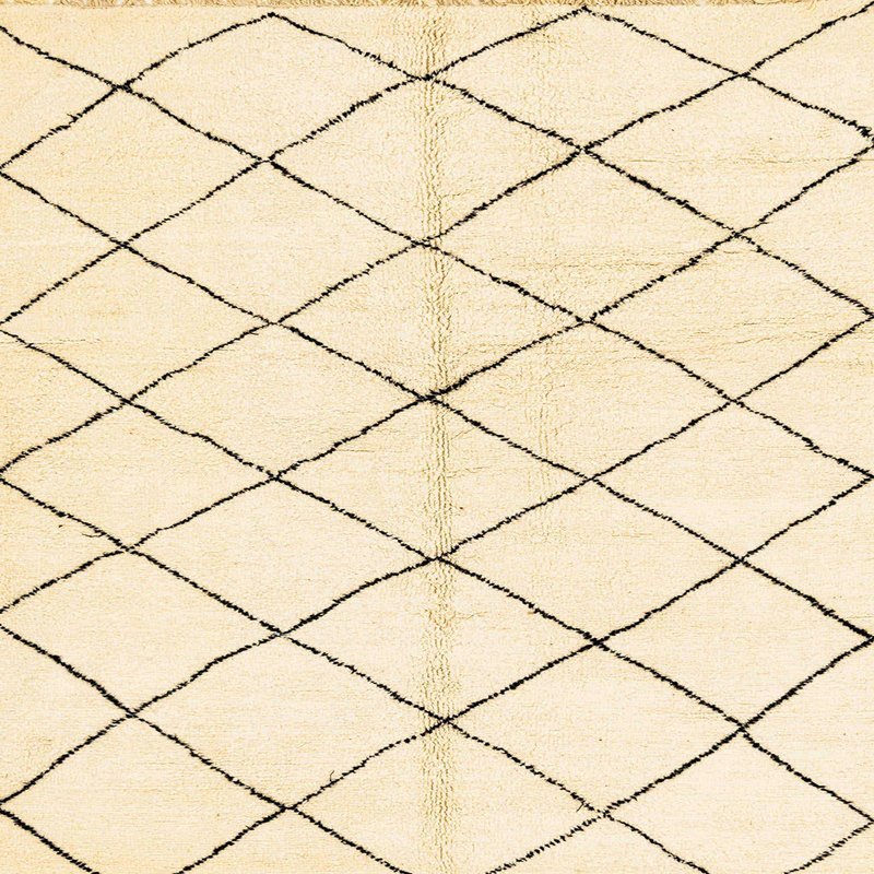 Abstract Indoor Rug, Square 7'