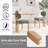 Modern 55.11"-70.86" MDF Extendable Dining Table Set For 4-6 With Chenille Upholstered Chairs, Space Saving Expandable Kitchen & Dining Room Furniture Set, Stylish Comfortable Dinner Table Set-926672836-926672827-926672824