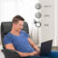 Fauteuil inclinable pivotant avec repose-pieds, similicuir-270824572