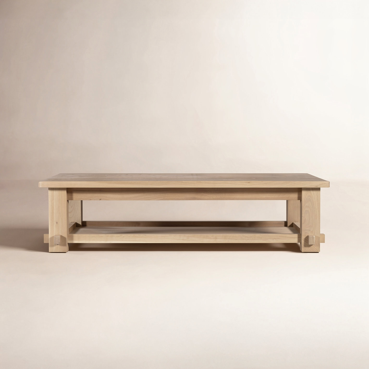 65" Oak Coffee Table