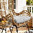 3Pcs Outdoor Bistro Chat Set Patio Conversation Set Wicker Chairs and Glass Table with Seat Cushions-962735166