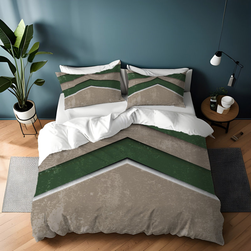 Literie , Housse de couette grand + 2 grandes taies décorat