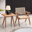 Table d'appoint naturelle avec des matériaux pour le plaisir à long terme Table de style rustique, créant une atmosphère chaleureuse et invitante