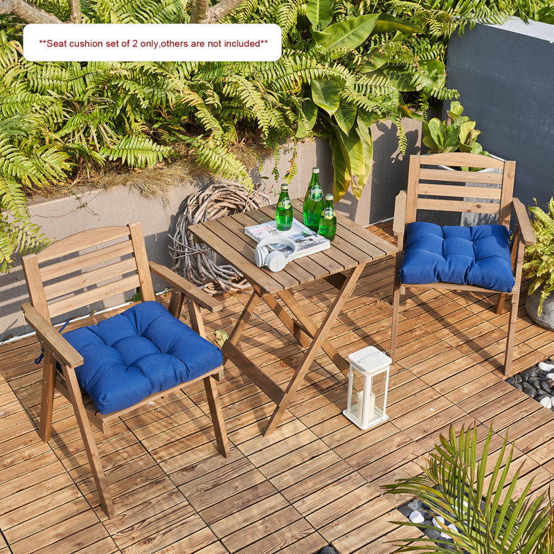Outdoor 3.9'' Seat Cushion, Classic Blue