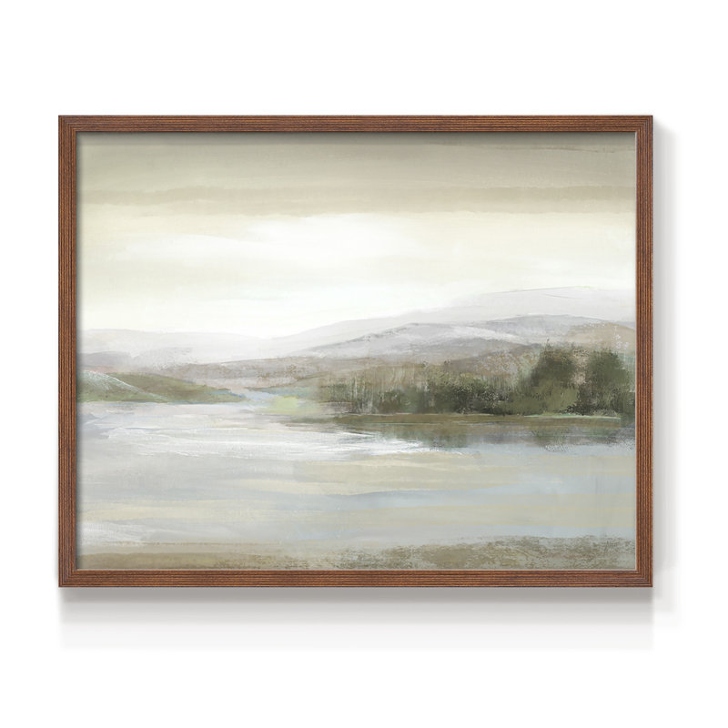 The Cove -Framed Print - Restickable, H 16 po x l 20 po, Noyer