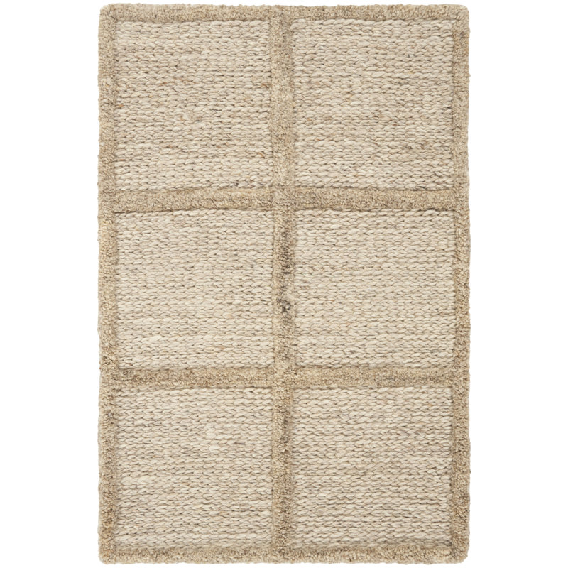 DKNY Pure Framework 2' x 3' Camel Modern Indoor Rug, Rectangle 2' x 3'