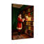 Noël, père Noël, livre de lecture dans la bibliothèque-2110500623