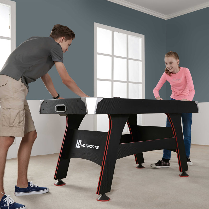 MD Sports 60" 2 -Player Air Hockey Table with Digital Scoreboard and Lights