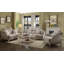 Canapé ACME Chelmsd avec 5 coussins en tissu et taupe antique 56050
