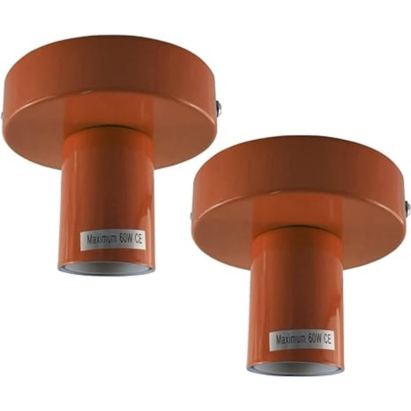 Semi Flush Mount, Orange