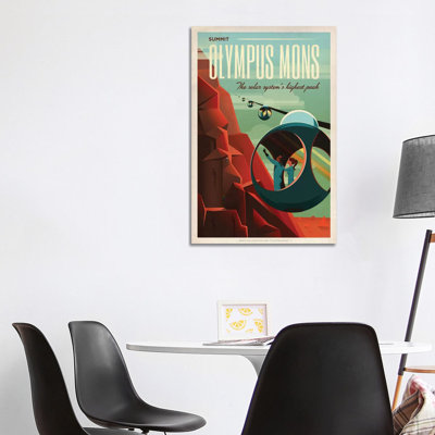 Olympus Mons Space Travel Poster by SpaceX - Print on Canvas
