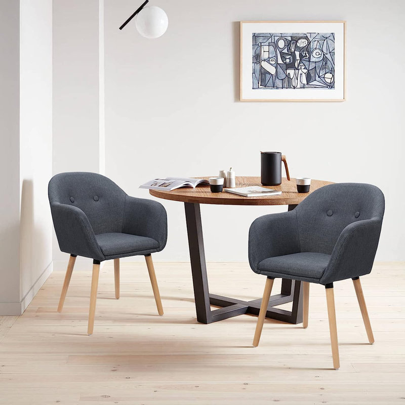 Betts Upholstered Dining Chair, Dark Grey