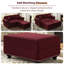 Causeuse Chesterfield de 63 po Annalease, canapé de style campagne moderne, revêtement en velours avec accoudoirs roulés-1756668471