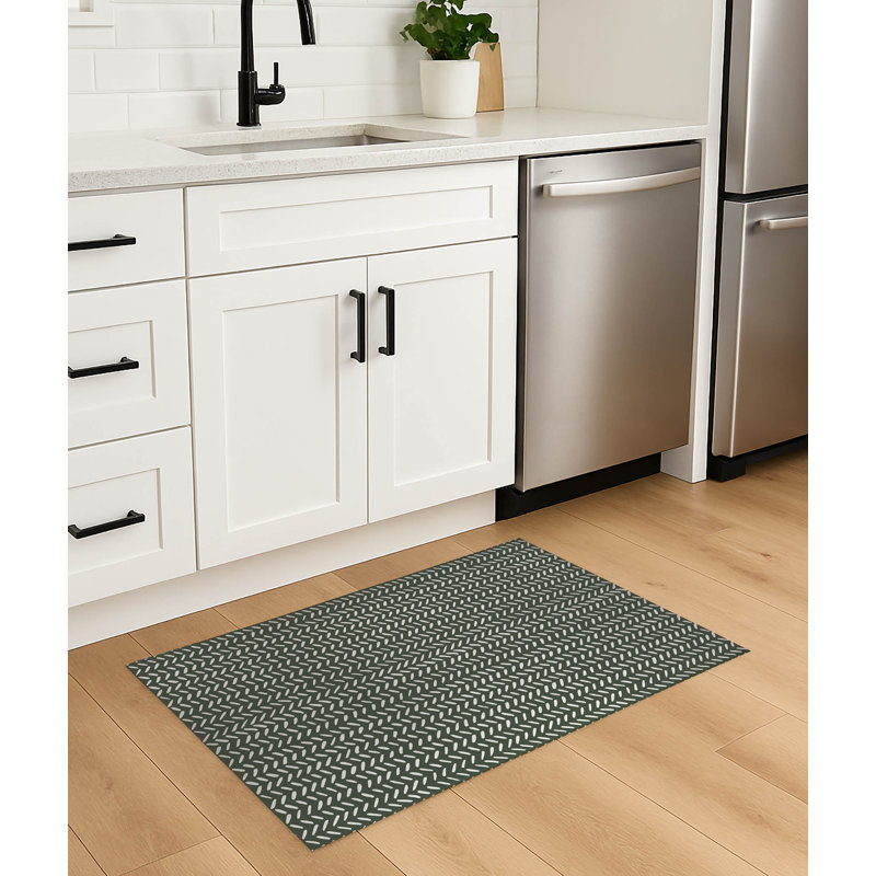 Tapis de cuisine antidérapant Dream Splat, Chimichurri, Rectangle 5 pi x 7 pi