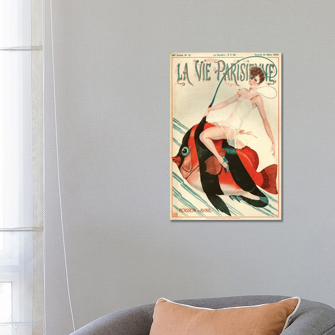 1927 La Vie Parisienne Magazin Cover von Georges Leonnec - Galerie-umwickelte Leinwand Giclée