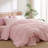 Nayoroom 3 Pieces Gingham Duvet Cover 100% Washed Cotton Plaid Checkered Duvet Cover Set Modern Grid Bedding Set With Zipper Closure Corner Ties-114852064-116466375