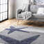 Tapis à imprimé animal Thomas pour le salon, la chambre et la cuisine, gris / bleu-39726266