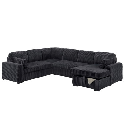 Canapé-lit avec lit escamotable Ensemble de canapé-lit modulaire convertible 4 pièces RAF