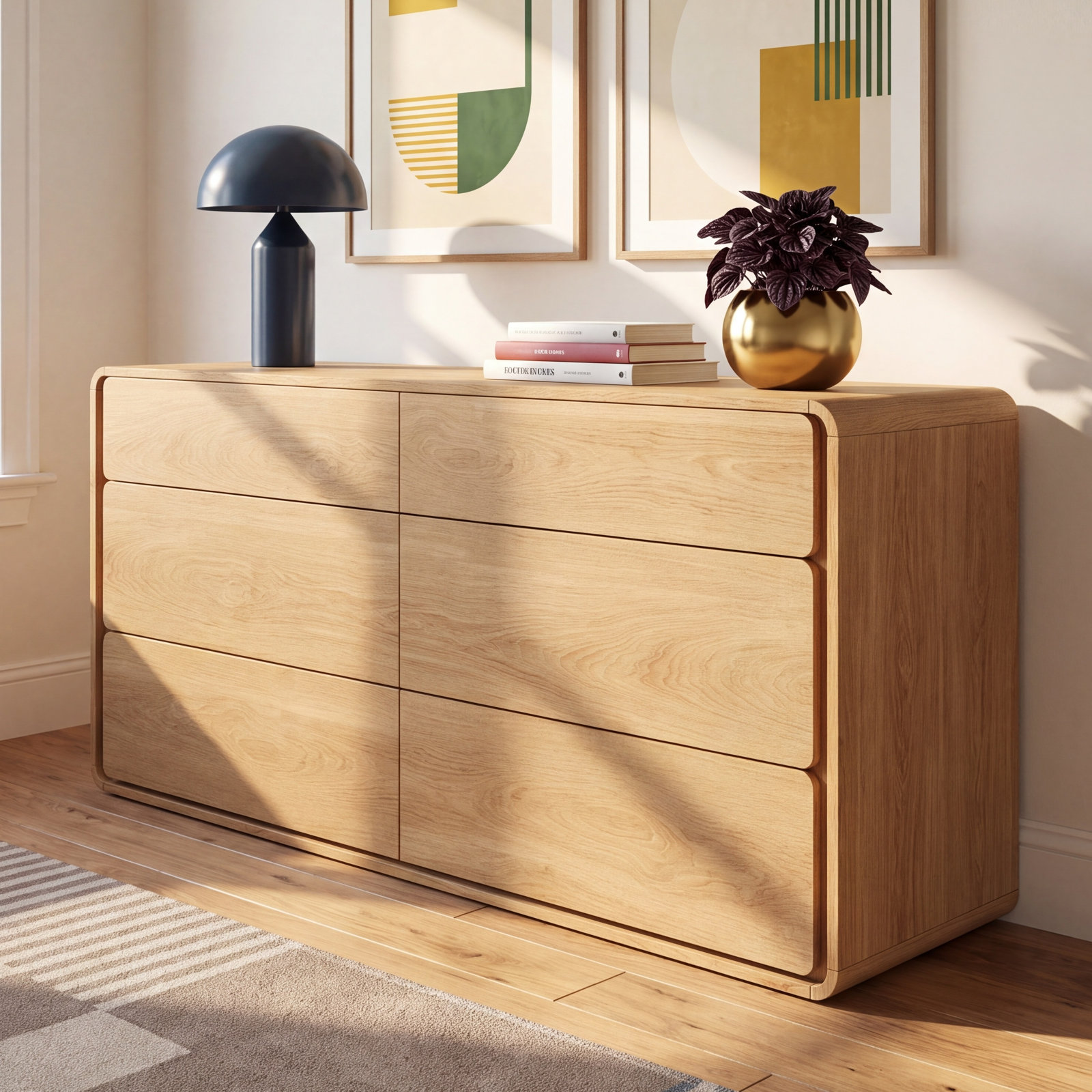 Berkeley 59.06 " Double Dresser, Oak