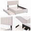 Lit plateforme tapissier double Teddy-566217972
