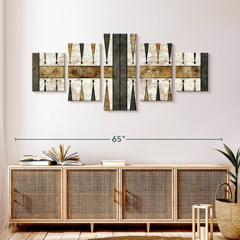 Vintage Backgammon Board, 24" H x 55" W