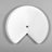 Polymer Kidney-Shaped 2-Shelf Lazy Susan for Corner Base Cabinets-29099941-29099944