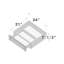 Tiroir de meuble-lavabo de style Shaker de DL Cabinetry (prêt à assembler) l 24 po x H 7,5 po x P 21 po - Bois flottant-124958745-124958749