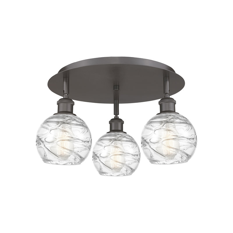 Essex Glass Flush Mount, Oil Rubbed Bronze