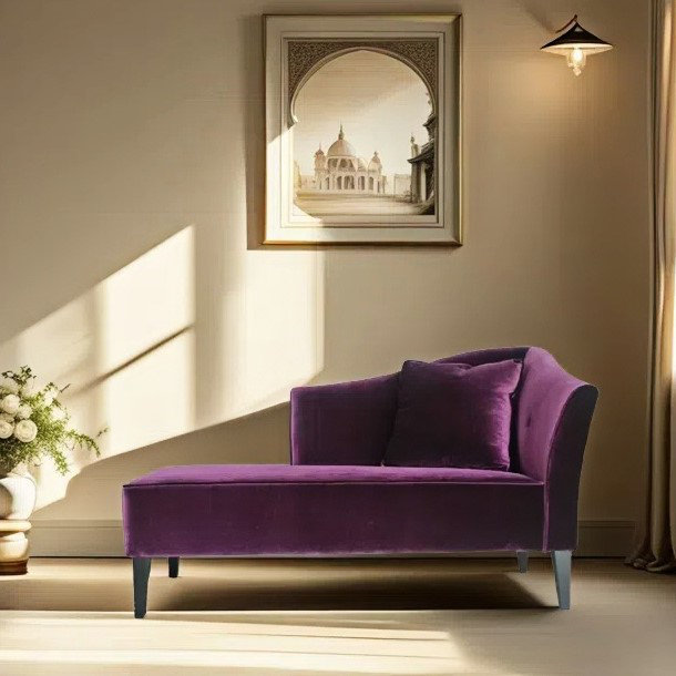 Élégante chaise longue paresseuse néo-classique, Orienté à droite